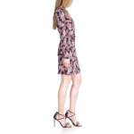 Платье Michael Kors Pop Paisley Wrap T-Shirt Dress, цвет Royal Pink - фото 3