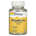 Solaray HCL with Pepsin 250 mg 180 Capsules - фото