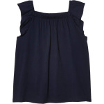 Топ #4kids Essential Ruffle Cap Sleeve Tank Top, темно-синий - фото