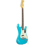 Электрогитара Fender American Pro II HSS Stratocaster, гриф из палисандра (с футляром), Miami Blu 113910719 - фото 8