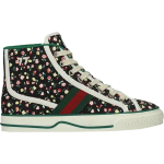 Кроссовки Gucci Wmns Tennis 1977 High Floral Print, синий - фото