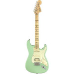 Fender American Performer Stratocaster HSS Maple Neck Surf Green с сумкой - фото