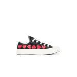 Низкие кеды Converse Multi Heart Comme Des Garcons Play, черный - фото