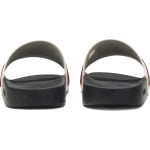 Сандалии Gucci Stripe Rubber Slide Ecru, черный - фото 6