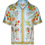 Рубашка Casablanca Cuban Collar Short-Sleeve 'Yoruba Flowers', разноцветный - фото