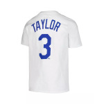 Белая футболка Big Boys Chris Taylor Los Angeles Dodgers с именем и номером игрока Nike, белый - фото 2