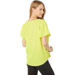 Блуза Vince Camuto Short Sleeve Split-Neck Dot Blouse, цвет Chartreuse - фото