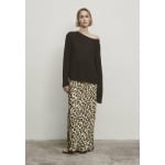 Длинная юбка Leopard Massimo Dutti, коричневый - фото 3