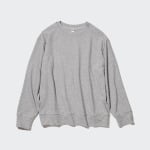 Футболка из мягкого флиса Uniqlo с круглым вырезом, черный - фото 5