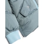 Stone Island Junior пуховик с капюшоном и нашивкой Compass, синий - фото 3