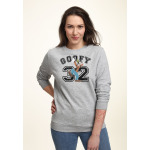 Толстовка DISNEY CLASSIC MICKEY GOOFY COLLEGIATE Disney, цвет Mottled Light Grey - фото