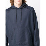 Emporio Armani textured-finish drawstring hoodie, синий - фото 5