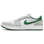 Jordan Air Jordan 1 винтажные баскетбольные кроссовки мужские, White/Gray/Green - фото