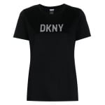 DKNY футболка с логотипом, черный - фото