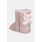 Замшевые угги для новорожденных BABY BAILEY BOW Ugg, розовый - фото 4