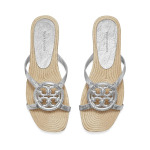 Сандалии Tory Burch Bombe Miller Espadrille, серебряный - фото 2