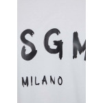 Хлопковое платье MSGM, белый - фото 5