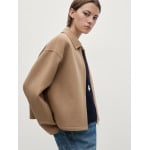 Куртка из смесовой шерсти с застежкой-молнией Massimo Dutti, коричневый - фото 3