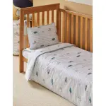 Пододеяльник и наволочка John Lewis Sail Away Print Reversible Toddler Pure Cotton, разноцветный - фото 4