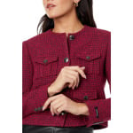 Куртка Ted Baker Pennio Cropped Boucle, цвет Light Red - фото 3