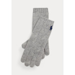 Перчатки CABLE KNIT WOOL CASHMERE GLOVES Polo Ralph Lauren, серый - фото 2