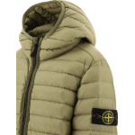 Stone Island Junior утепленная куртка с капюшоном и нашивкой в виде компаса, зеленый - фото 3