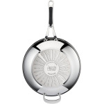 Tefal Wok Jamie Oliver E30 Сковорода-вок 30см, индукционная, 3 предмета, с антипригарным покрытием, сковорода-вок, нержавеющая сталь 18/10 (сковорода, набор сковородок, набор сковородок, вок) - фото 3