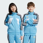 Дж НП ТТОП Спортивный костюм Adidas, цвет Light Blue/White/Black/Hazy Beige - фото