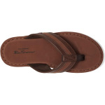 Сандалии Ben Sherman Newport Flip-Flop, цвет Brown/White - фото 2