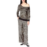 Брюки Michael Kors Cheetah Straight Leg Pants, цвет Dark Camel - фото 3