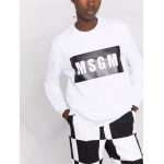 MSGM толстовка с логотипом, белый - фото 5