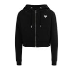 Толстовка myMo Zip Hoodie Cropped, черный - фото