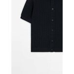 Кардиган SHORT SLEEVE Massimo Dutti, темно-синий - фото 7