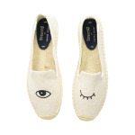 Лоферы Soludos Wink Embroidery SM Slipper, цвет Wink Sand - фото