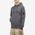 Худи Stone Island Cotton Fleece Garment Dyed Hoodie, цвет Melange Dark Grey - фото 2