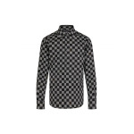 Новые квартальные продукты LV Shirt Men Black Louis Vuitton, черный - фото