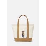 Сумочка CANVAS SMALL POLO BEAR TOTE Polo Ralph Lauren, бежевый - фото 4