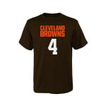 Футболка Big Boys Deshaun Watson Brown Cleveland Browns Mainliner с именем и номером игрока Outerstuff - фото 3