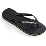 Сандалии Havaianas Brazil Logo Unisex Flip Flops, цвет Black/Black - фото 3