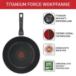 Tefal Wok "Сковорода-вок Titanium Force, индукционная, Ø 28 см", алюминий, особо прочное антипригарное покрытие, термосигнал, глубокая форма Ø 28 см + высота 10,1 см, черный - фото 6