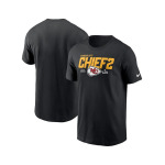 Мужская черная футболка Kansas City Chiefs Local Essential Nike, черный - фото