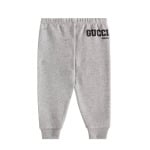 Детские спортивные штаны из хлопкового джерси с логотипом Gucci Kids, цвет light grey melange/m - фото