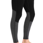 Базовые брюки Icebreaker Zone Knit 260 Leggings, черный - фото 4