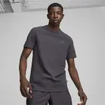 Футболка PUMA "ESS ELEVATED Waffle T-Shirt Men", серый - фото 3