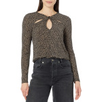 Топ Michael Kors Giraffe Twist Keyhole Top, хаки - фото 3