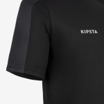 Детская футбольная рубашка с короткими рукавами Essential - черная Kipsta - фото 3