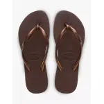 Шлепанцы Havaianas Slim, цвет dark brown - фото 3