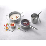 ZWILLING 65122-200 Кастрюля Pro для тушения, 7,9 дюйма (20 см) (со стеклянной крышкой), двуручная, нержавеющая сталь, 3-слойное дно, совместима с индукционной индукцией, 1,2 галлона (3,0 л), Silver - фото 4