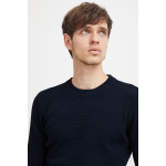 Пуловер CASUAL FRIDAY Strick CFKarlo 0092 structured crew neck knit 20504787, синий - фото 4