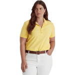 Поло LAUREN Ralph Lauren Plus Size Eyelet Jersey Polo Shirt, цвет Wicket Yellow - фото 4